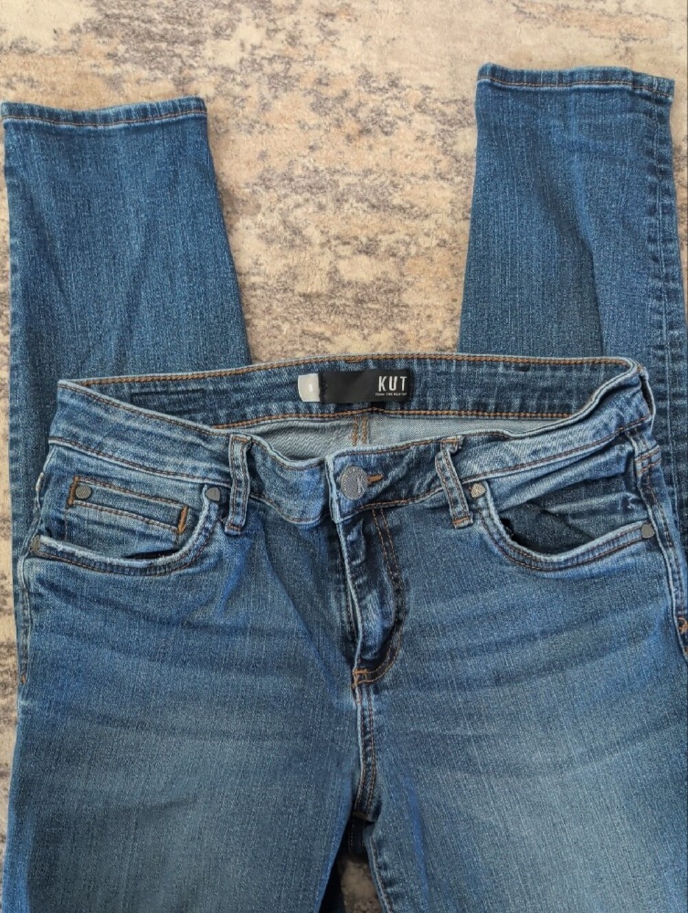 Kut from the Kloth Medium Wash Blue Skinny Jeans - Picture 4 of 5